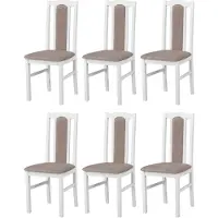 LeafDesign CHAISE DE SALLE À MANGER - Lot de 6 Bos 7 blanc dora 22