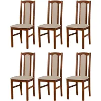 LeafDesign CHAISE DE SALLE À MANGER - Lot de 6 Bos 7 noyer Aston 2