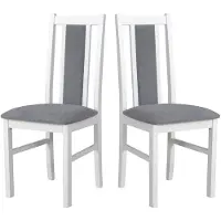 LeafDesign CHAISE DE SALLE À MANGER - Lot de 2 Bos 14 blanc soro 90