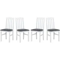 LeafDesign CHAISE DE SALLE À MANGER - Lot de 4 Bos 12 blanc hygge 96