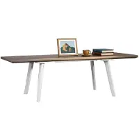 Keter Table de jardin Harmony pliante blanc / cappuccino