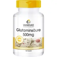 Warnke Vitalstoffe GmbH Acide glutamique 500mg, 250 capsules