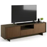 Dmora Atina - Meuble TV 170x42x48h cm Marron, un Tiroir Fabriqué en Italie