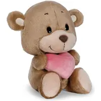 Nici Ours en peluche avec un cœur qui se balance, marron, 22 cm