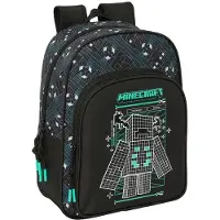 Safta Sac à dos Minecraft Screen 10 l noir Enfants Noir Taille unique
