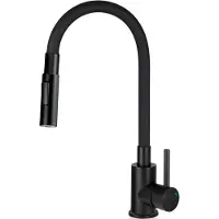 Deante Kitchen faucet with bent spout - 2 types of spray