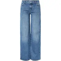 Pieces Jeans Selma Large Jambe Femme Medium Blue Denim