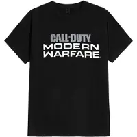 Hommes, T-shirt, T-shirt Call of Duty Modern Warfare "Logo" Black, Noir, (S)