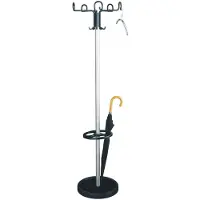 Kerkmann Portemanteau Prima 30671015 noir métal 10 crochets 50,0 x 176,0 cm