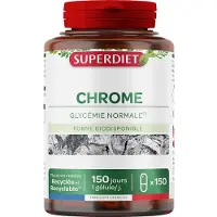SuperDiet Picolinate De Chrome - 150 gélules 150 pc(s) Capsule(S)