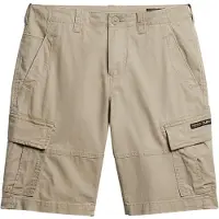 Superdry pour homme. M7110300A Short cargo en coton biologique Core (30), Beige, Casuel, Le coton biologique, Durable
