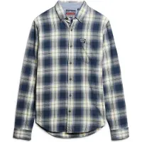 Superdry Chemise marine / bleu-gris / noir / blanc cassé