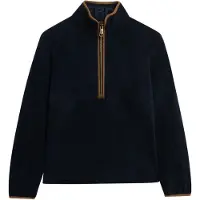 Superdry Femme Polaire à Demi-fermeture Zippée Estate Bleu Marine Taille: 42