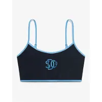 Superdry Contrast Bralette Bikini Top Noir XS Femme