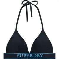 Superdry pour femme. W3010464A Bikini triangle Logo marine (XS), Beachwear, Polister recyclé