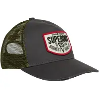 Superdry Casquette graphite / vert foncé / rouge / blanc naturel