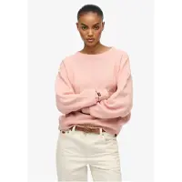 Superdry pour femme. W6110650A Pull ample rose (S), Casuel, Acrylique