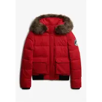 Superdry pour femme. W5012135A Blouson bomber Everest Ella rouge (XS), Polyester, De plein air