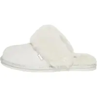 Superdry Femme Suède Chaussons Mules, Gris Clair, Pointure: 3-4