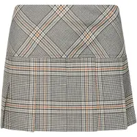 Superdry pour femme. W7210267A Jupe pliss (M), Casuel, Gris, Polyester