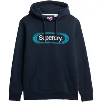 Superdry Homme Sweat à Capuche Vintage Trade Tab Bleu Marine Taille: M