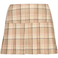 Superdry Vintage Check Skirt Beige S Femme