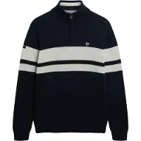 Superdry Pull-over bleu nuit / blanc cassé