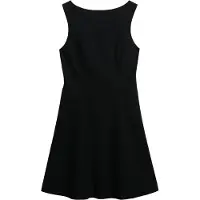 Superdry Lbd Scoop Back Sleeveless Short Dress Noir L Femme