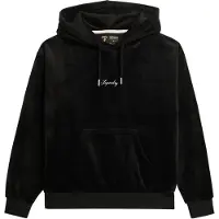 Superdry Femme Sweat à Capuche Ample en Velours Country Club Noir Taille: 36