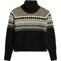 Superdry Fairisle High Neck Sweater Noir M Femme