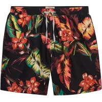 Superdry Hawaiian Print 16 Swimming Shorts Noir M Homme