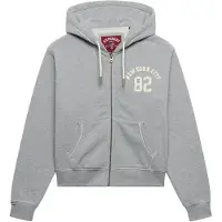 Superdry Veste de survêtement gris chiné