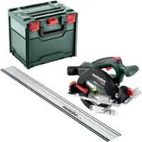 Metabo KS 18 LTX 57 BL Scie circulaire portative sans fil 18 V 57 mm + rail de guidage FS 160 ( 691222000 ) + Metabox - sans batterie, sans chargeur