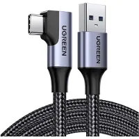 UGREEN Câble Usb vers Usb-C, coudé Us385, 3A, 1M (Noir)