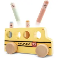 Woet Nouveau Jouets classiques Pop up - bus scolaire