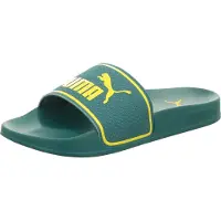 Puma - Sandales de piscine pour femmes Leadcat 2.0 H, couleur : vert et jaune, taille UK : 8