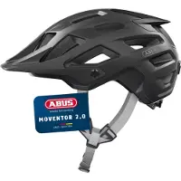ABUS Casque de VTT Moventor 2.0 - Casque de vélo confortable pour tout-terrain - Casque tout-montagne - Pour hommes et femmes - Noir, taille S