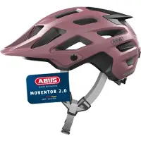 ABUS Casque de VTT Moventor 2.0 - Casque de vélo confortable pour tout-terrain - Casque polyvalent - Pour hommes et femmes - Rouge, taille L