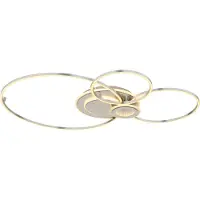 Globo Lighting, plafonnier BELTRAN, dimensions 103,50 x 65 x 8,50 cm, couleur argent