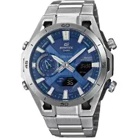 Edifice Ecb-2300 47.6mm 10atm Quartz Analog-digital Watch Argenté Homme