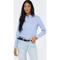 JDY Chemisier bleu clair / blanc