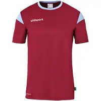 Uhlsport Squad 27 Maillot manches courtes enfants - Bordeaux / Skyblue