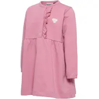 Hummel Mini Reg Placket Long Sleeve Dress Rose 80 cm Fille
