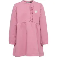 Hummel Mini Reg Placket Long Sleeve Dress Rose 110 cm Fille