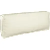 vidaXL Coussin pour dossier de palette Crème 120 x 40 x 12 cm