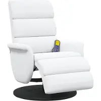 vidaXL Chaise longue blanche en PU