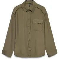 Vero Moda Debby Uma Long Sleeve Shirt Vert S Femme