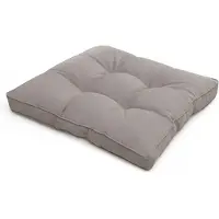 Beautissu Lounge Coussin Coussin d'assise d'extérieur Flair LK, 60 x 60 x 10 cm, gris