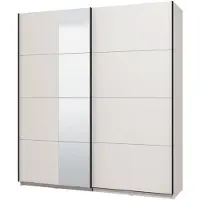 Dmora Porlezza - Grand Dressing, 195x218h cm Blanc Mat, Portemanteau