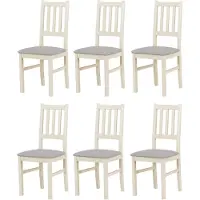 LeafDesign CHAISE DE SALLE À MANGER - Lot de 6 Bos 4 cachemire opium 85